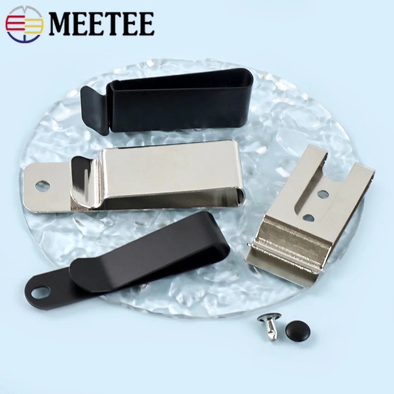 

10/20Pcs Metal Men Belt Buckles Sheath Belt Spring Buckle Pockets Keychain Sheath Clip Hooker Tactical Holster Hunting Accessory