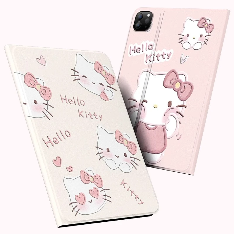 

Sanrio Hello Kitty for iPad Case ipad A16 8/9/10/11 11in Tablet Cover Pro 4 5 6 12.9in M4 Air 3 4 5 10.9in M2 M3 Protective Case