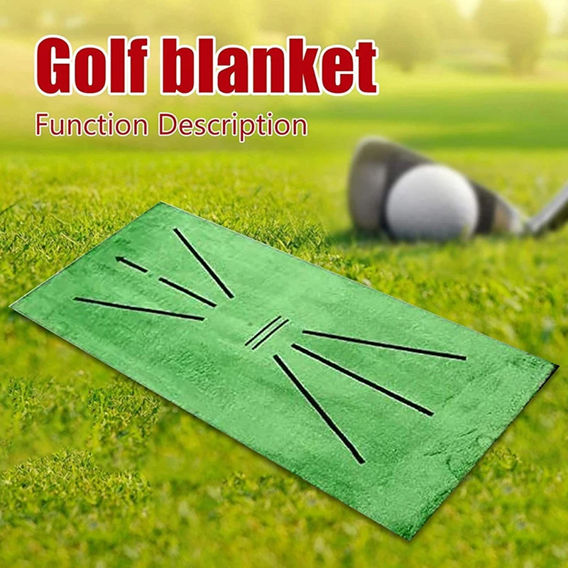 1PC Foldable Golf Hitting Mat Swing Training Aid Portable Golf Practice Training Mat