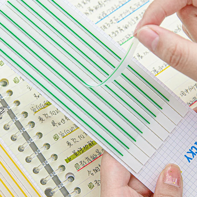 160 Sheets Transparent Waterproof Mark Line Index Memo Pad Sticky Notepads Paper Sticker Notes School Supplies Stationery