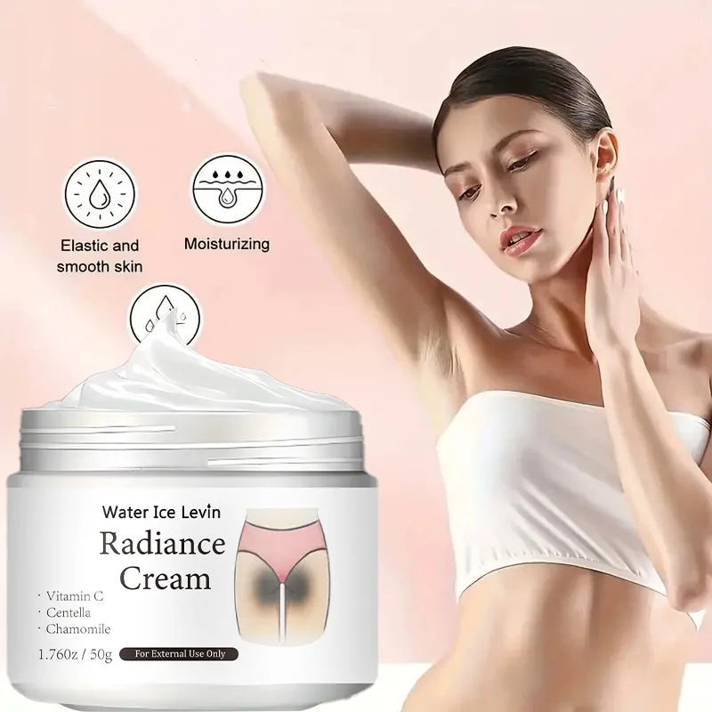 50 g glänzende Creme – enthält Vitamin C, private Teile, Achselhöhlen, Gelenke, verbessert das Melanin-Aussehen, beleuchtet die Haut im Inneren des Gesäßes und des Oberschenkels