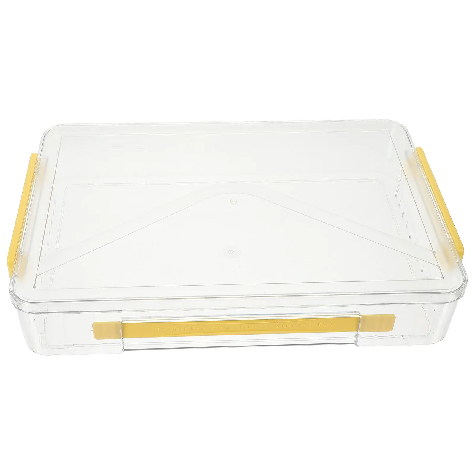 

Card Flag Storage Box Living Room Decoration Display Funeral Medal (Large - Yellow) Abs Collectibles Cards Organizer