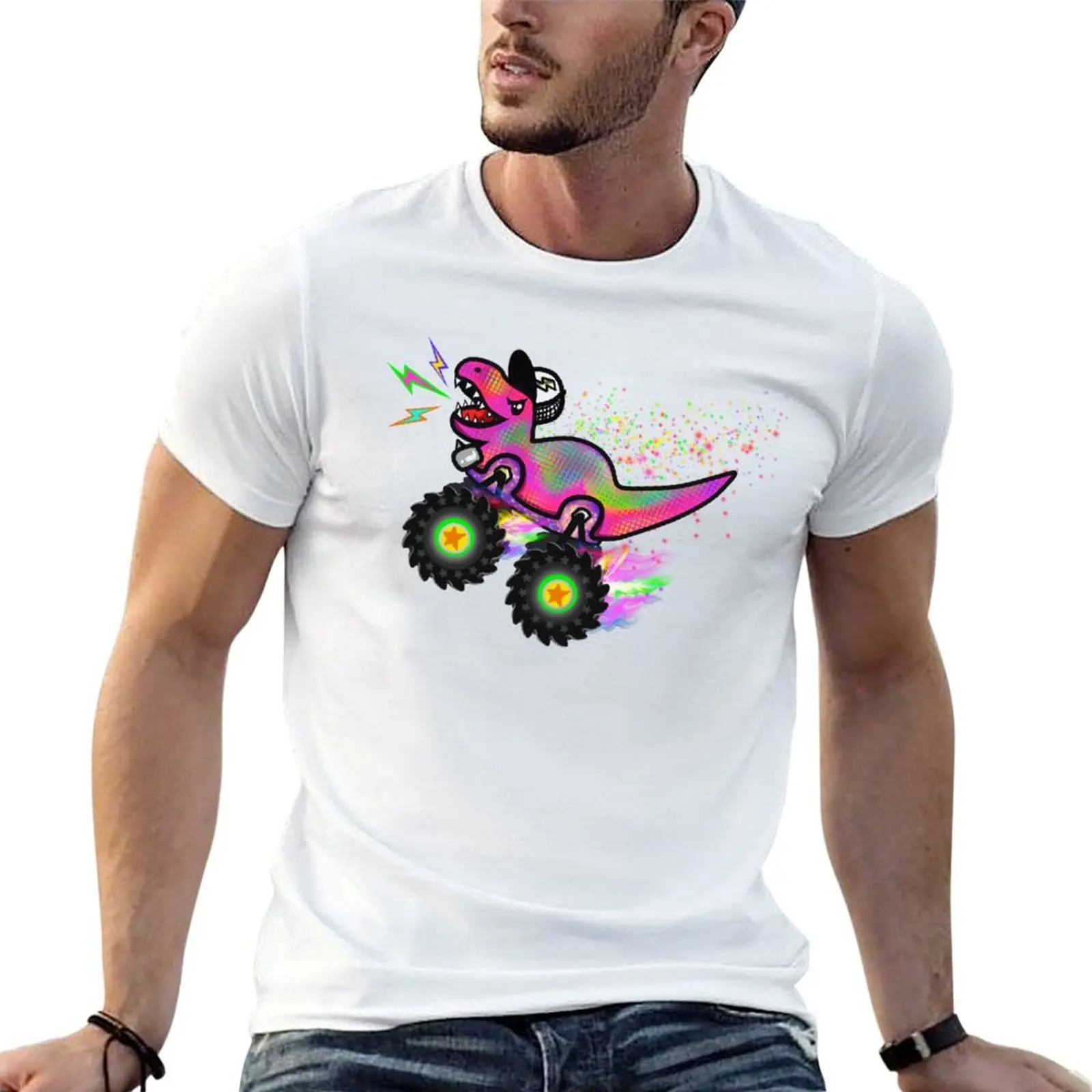 

Truck t tshirt personalised shirts man man Dinosaur Pink t graphic Rainbow T-Shirt Monster shirt