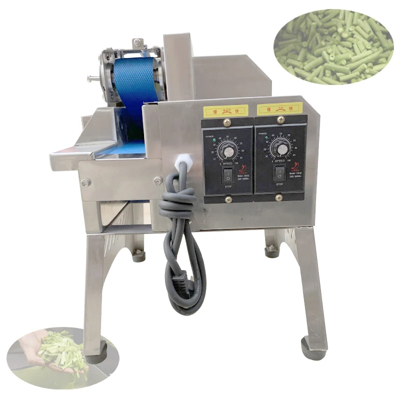 ماكينة تقطيع الخضروات الأوتوماتيكية ماكينة تقطيع الخضروات 220 فولت لتقطيع الشرائح والقطعة