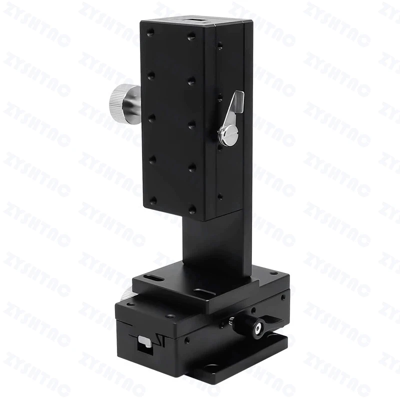 Z axis LWZ4060 dovetail groove manual platform rack and pinion drive high precision knob fine-tuning slide ZWG60