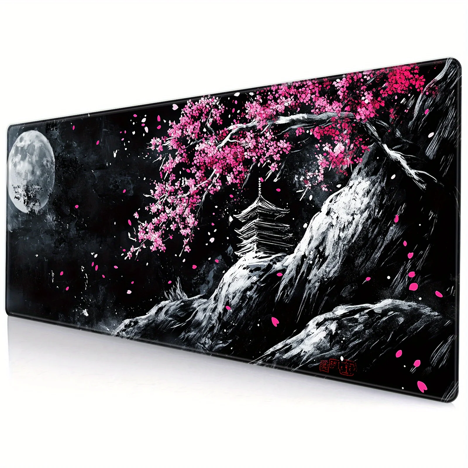 PC Computer Keyboard XXL Desk Mat Offices Interior Accessories Japanese Style Cherry Blossoms Mouse Pad Large Mousepad 400X900