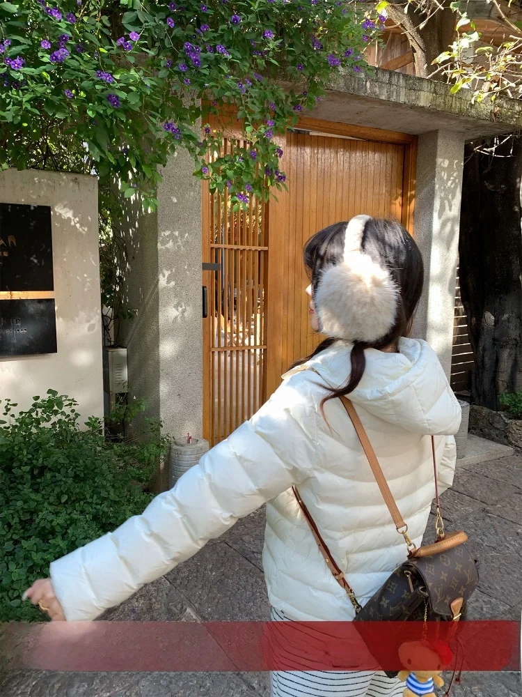 

Женская приталенная куртка Slim Fit из пуха, новая зимняя коллекция 2025 года, модное пальто из 90% белого утиного пуха, с утяжкой на талии, универсальный корейский стиль