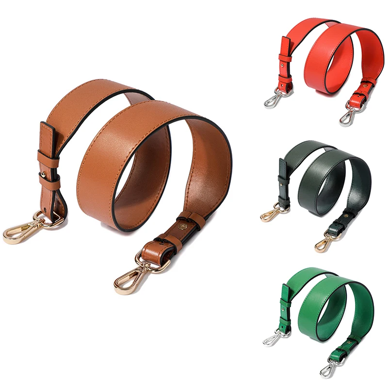 Bag Strap Purse Buckle Handbag Replacement Parts Bag Belts Leather Handles With Buckle for Women Shoulder Bucket Bag Accessories