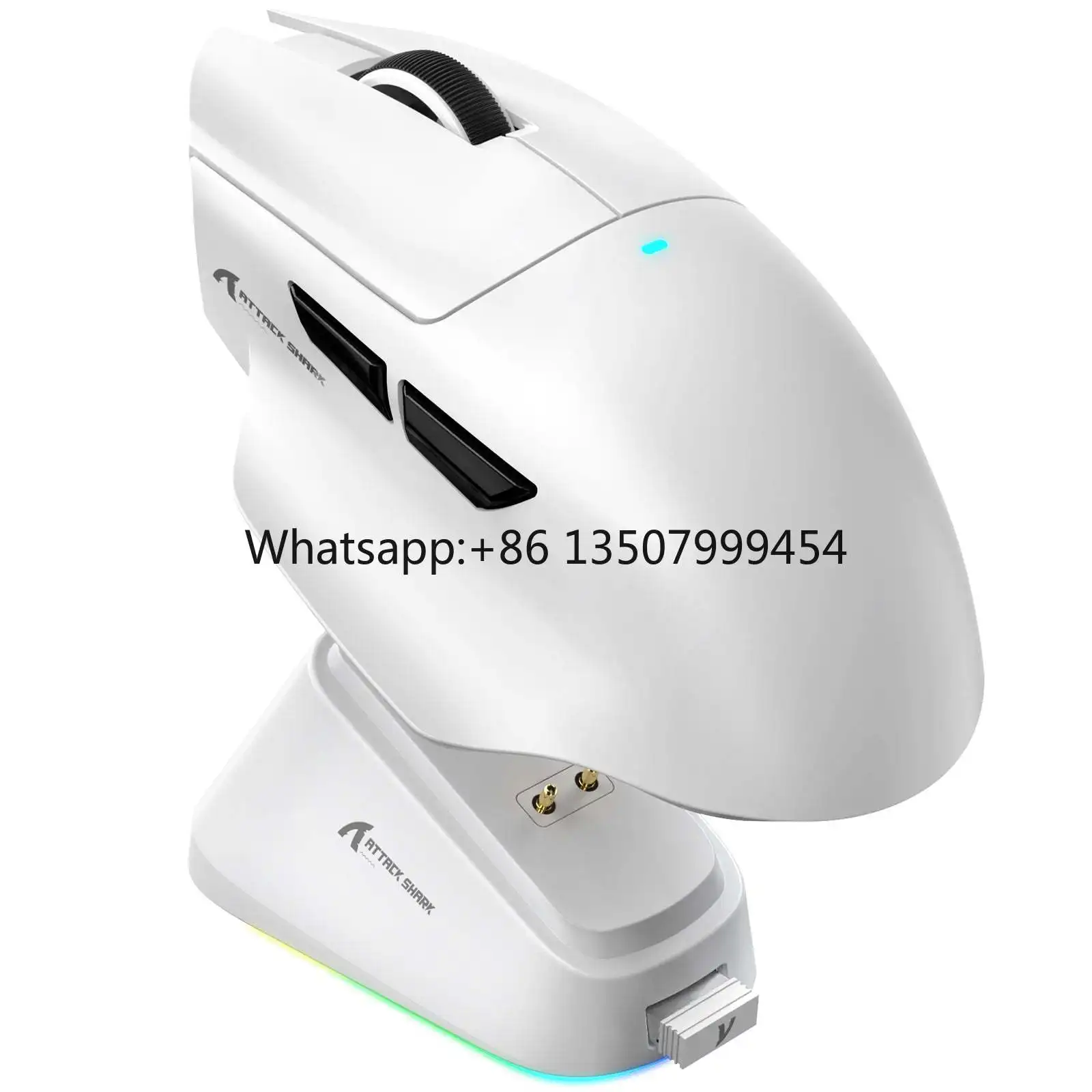 

New ATTACK SHARK V6 Wireless Gaming Mouse with RGB Magnetic Charging Dock 49g Ultra-lightweight PAW3311 12000DPI Tri-mode Gamer