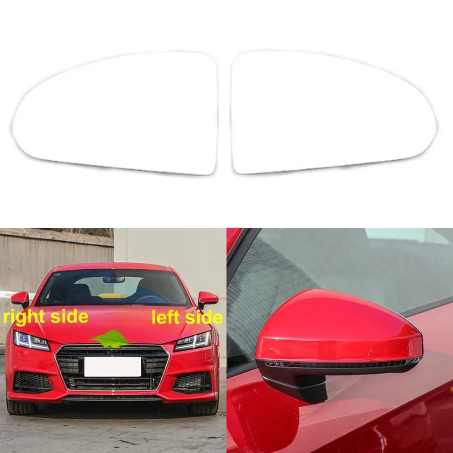 

For Audi TT 2015 2016 2017 2018 2019 Car Mirrors Reflective Lens Rearview Mirror Lenses Glass with Heating 8S0857535D 8S0857536M