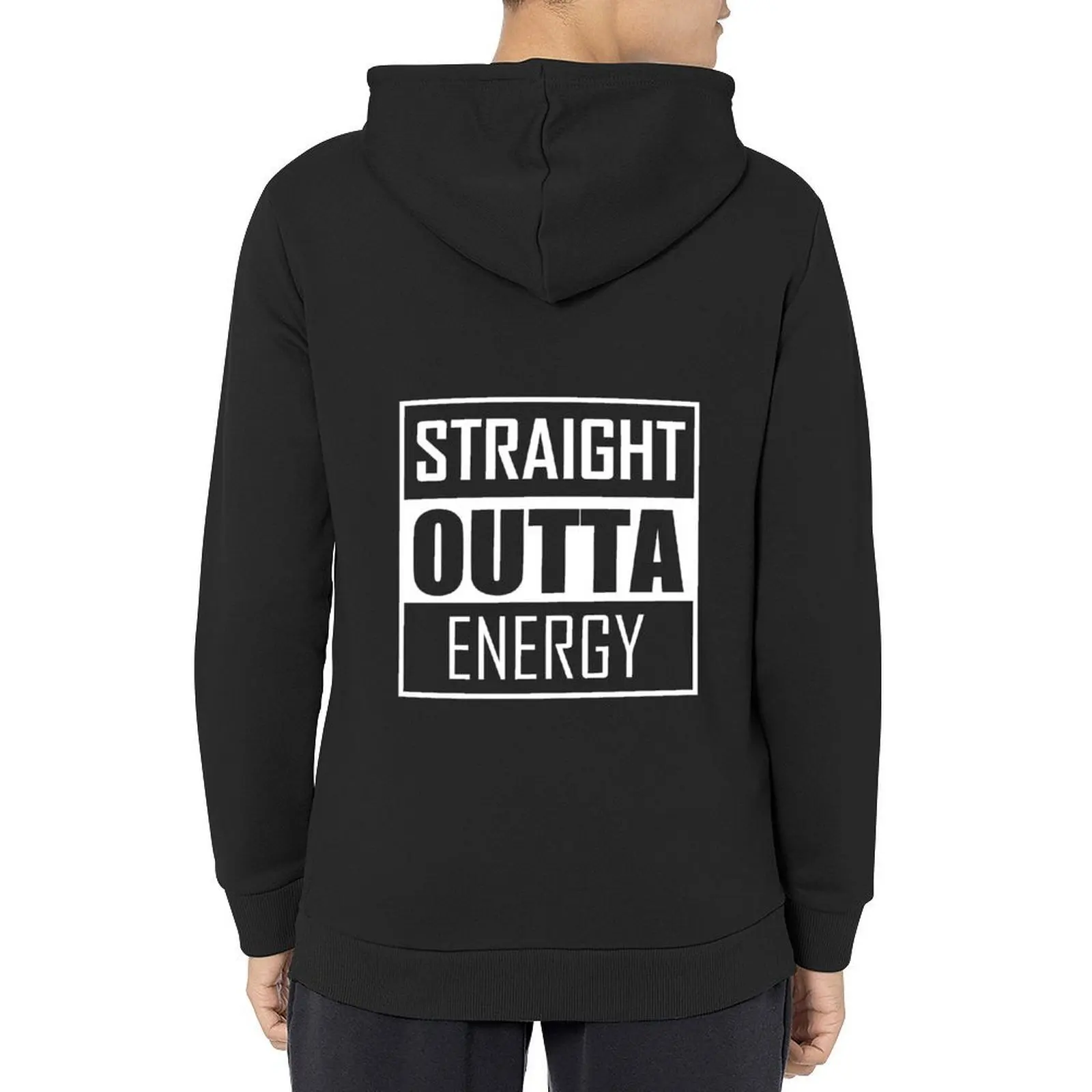 

STRAIGHT OUTTA ENERGY Hoodie men's sweat-shirt autumn jacket men men's clothes anime clothes men hoodie