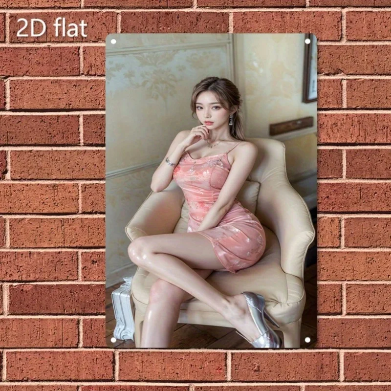 

A Metal Sign, Featuring A Promotional Design For A Restaurant Or Bar, Made With Iron Paint That Is Resistant To Water And Dust.