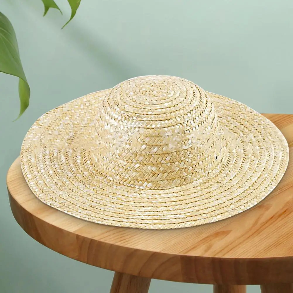 Women Men Straw Hat Big Brimmed Anti UV Sunshade Hat Outdoor Camping Fishing Hat UV Beach Hats Summer Floppy Hat