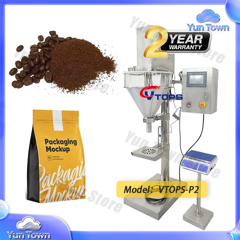 for 5g-5000g Coffee Flour Chilli Detergent Milk Powder Filler Auger Screw Powder Filling Machine Packaging Equipment for