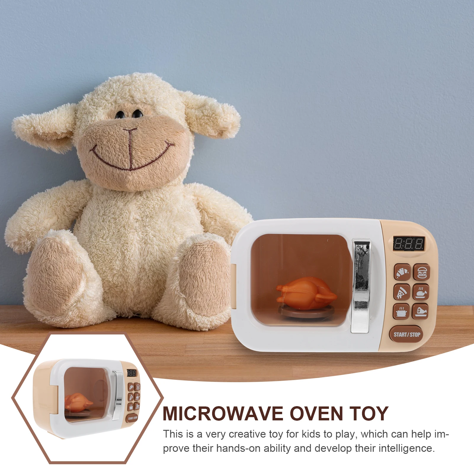 Kindergeschenken Magnetron Ornamenten Puzzel Speelgoed voor Peuter Kaki Doe alsof Keukenaccessoires Kind