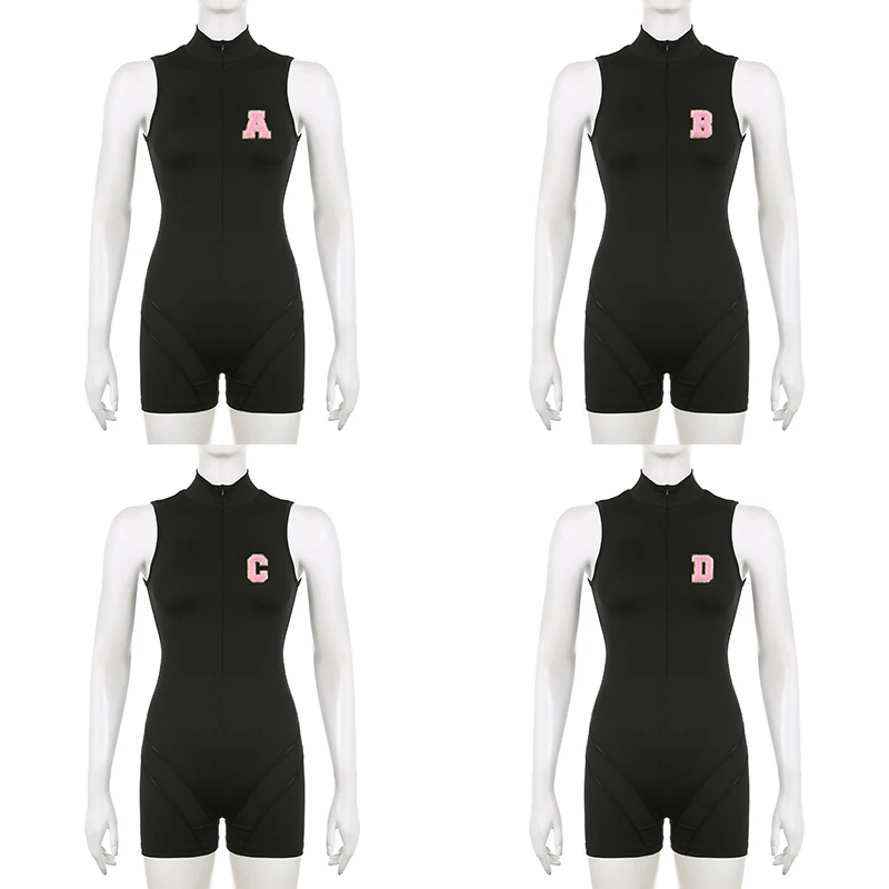 

Summer Sexy Women's New Jumpsuit Y2k Fashion Temperament Casual Joker Street Sleeveless Openwork Backless Slim Fit Sports Suit