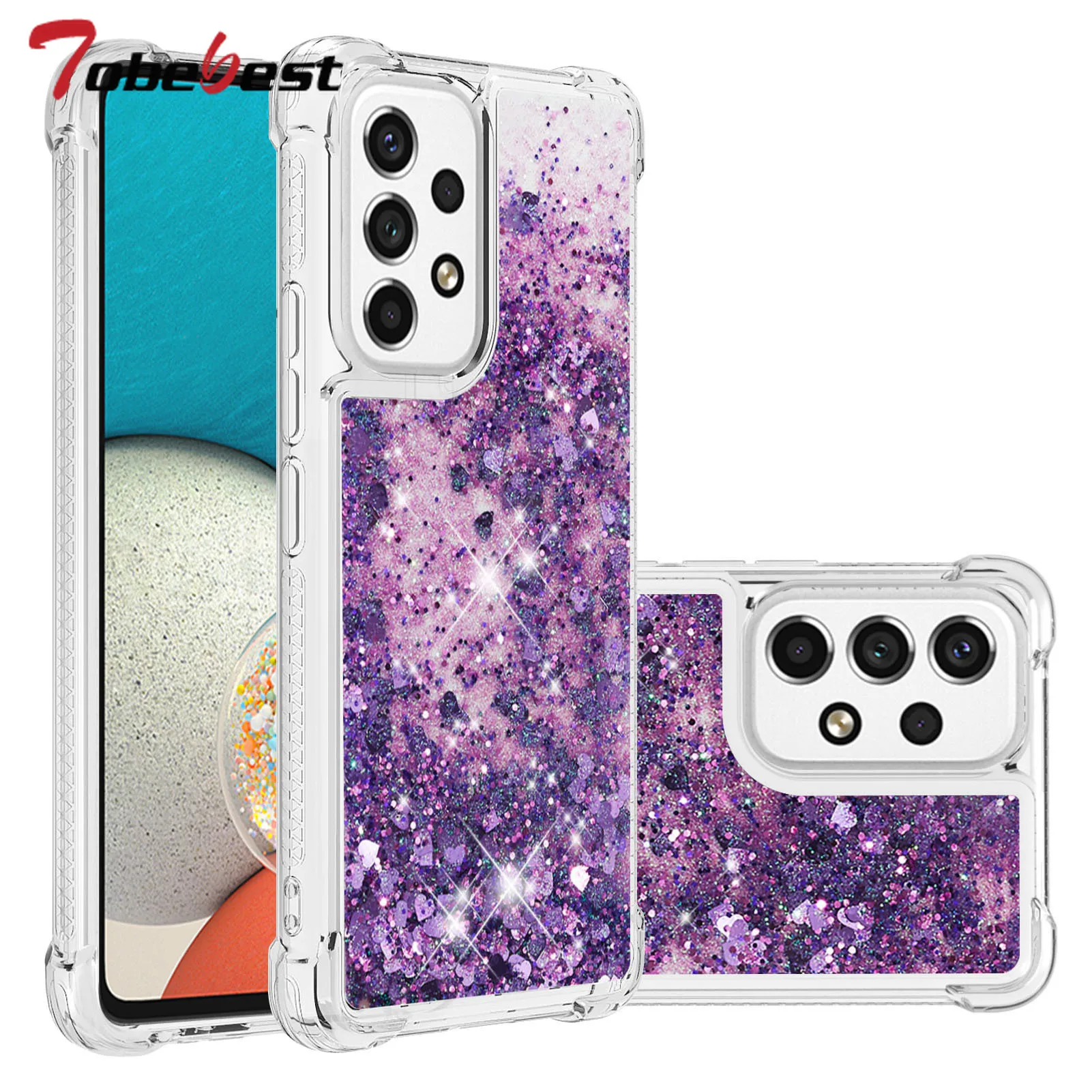 Shockproof Glitter Liquid Quicksand Case For Samsung Galaxy A13 A23 A33 A53 A73 A12 A22 A32 A12 A22 A32 A52 A52S A72 4G 5G Cover