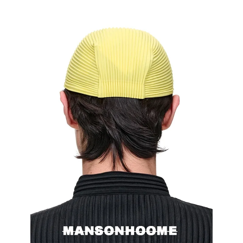 Miyake Pleated Men's Duckbill Cap 2025 New Casual Street Versatile Baseball Cap