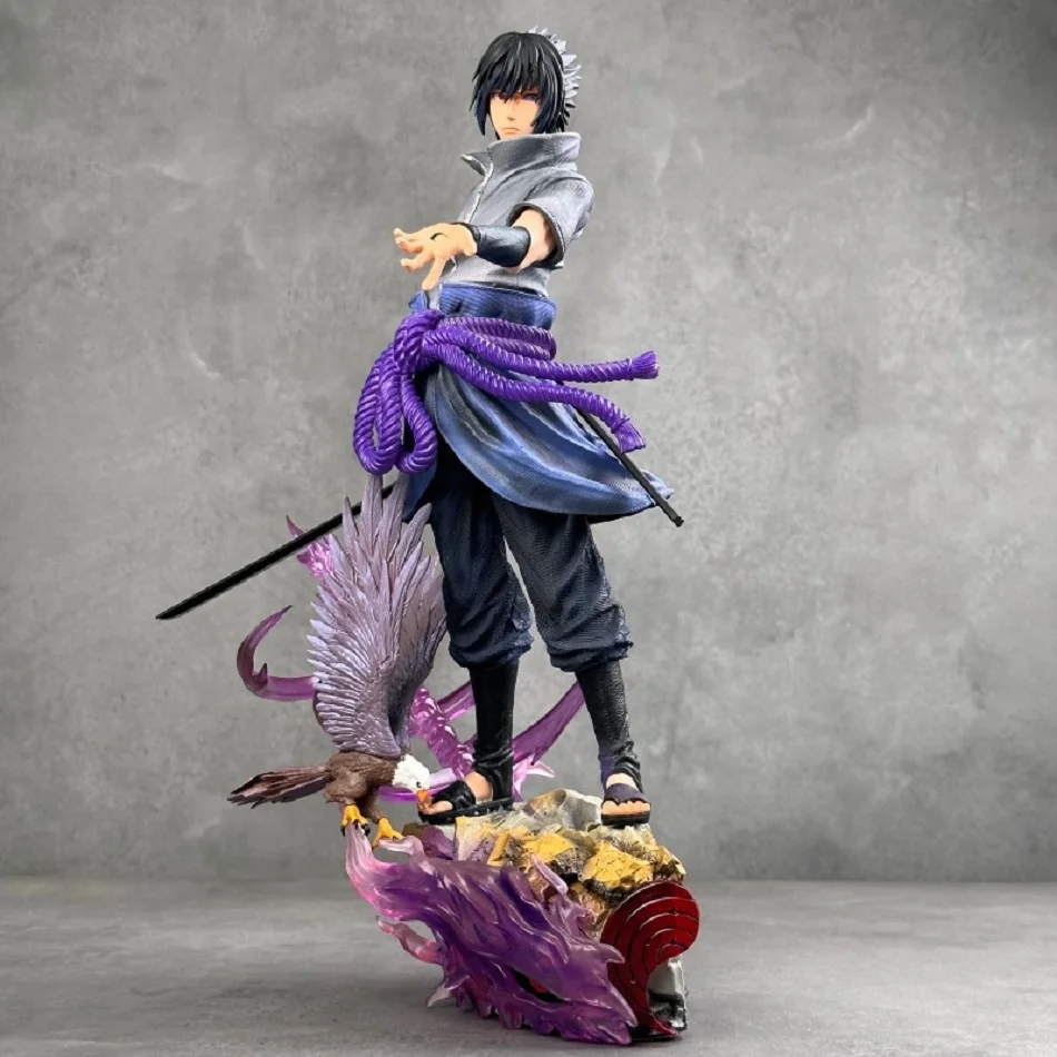 35cm/13,78 Zoll Naruto Anime Figur Uzumaki Naruto Uchiha Sasuke Actionfigur PVC-Statue Schreibtisch-Dekoration Sammlerstück Spielzeug Geschenk