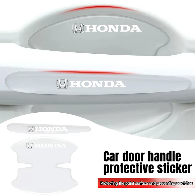 Car Door Transparent Protective Stickers For Honda Civic Accord Fit CRV Jazz Odyssey Prelude Insight Legend Stream HRV Crider