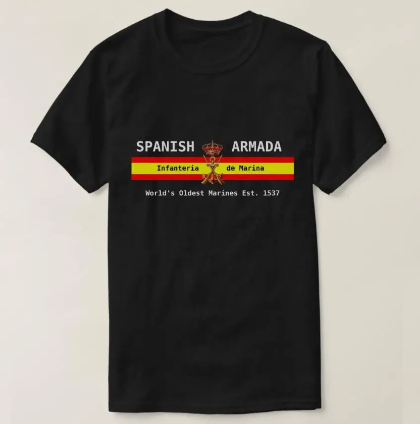 Spanish Armada Royal Marines Infanteria De Marina Men T-Shirt Short Sleeve Casual 100% Cotton O-Neck Summer Shirt