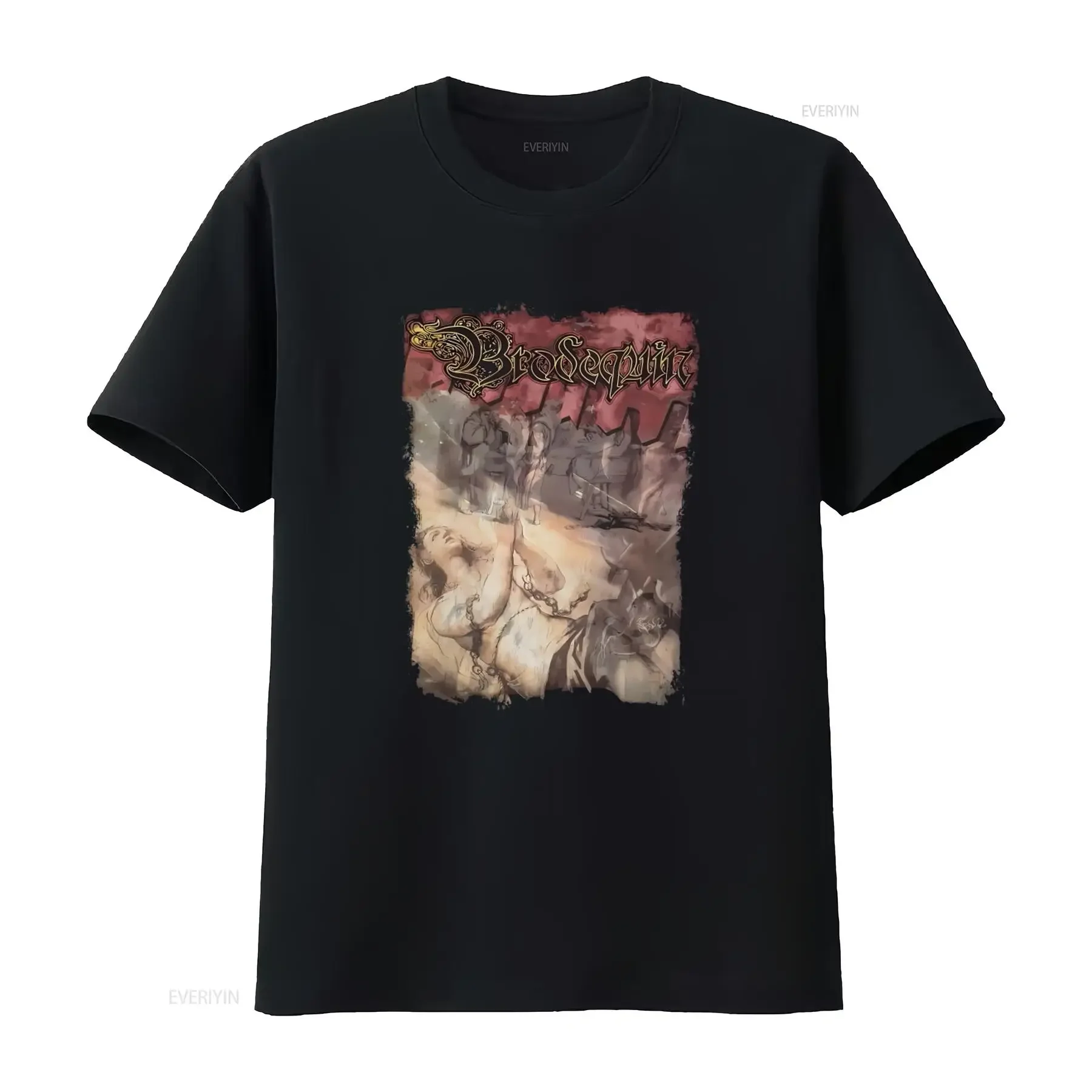 Vintage Brodequin T Shirt Size L Disgorge Gorgasm Devourment Lividity Aborted Unique Gothic Design for Men's Fashion vintage
