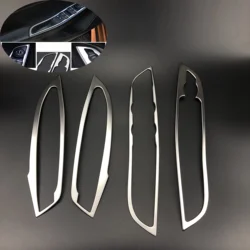 Car Accessories Stainless steel car styling interior door armrest handle Frame trim sticker case For Ford Focus 3 MK3 2012-2018