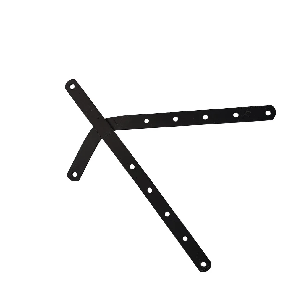 Garage Door Straight and Curved Rods Set Galvanized Steel Construction 0.39 in 4.3 in 14 in 0.9 in 15.5 in Sizes