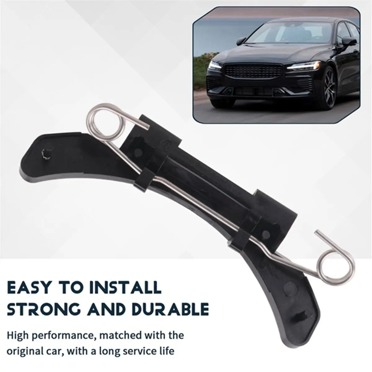 #59X Throttle Cover Hinge with,3PCS Fuel Flap Hinge Bracket for Volvo V70 S60 XC90 30649879 (Black)