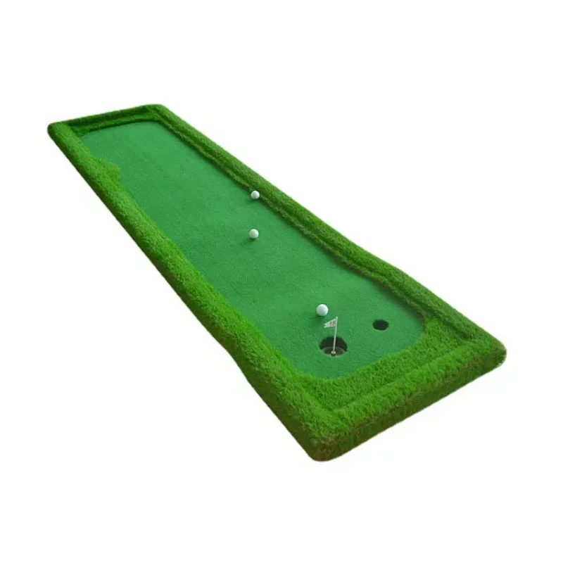 

Custom Golf Putting Practice Mat Indoor Golf Thickened Edge Green Putter Simulation Green Grass