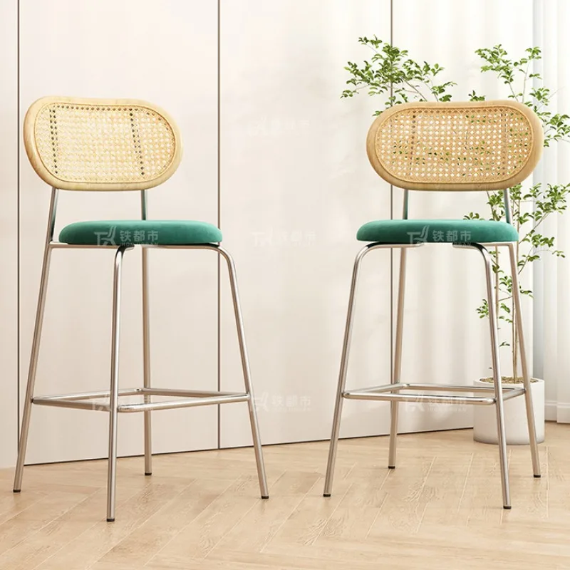 Metal Chairs Design Chair Luxury Manicure Antique Furniture Cheap Counter Kitchen Stools Modern Bar Make Up High Stool Outdoor