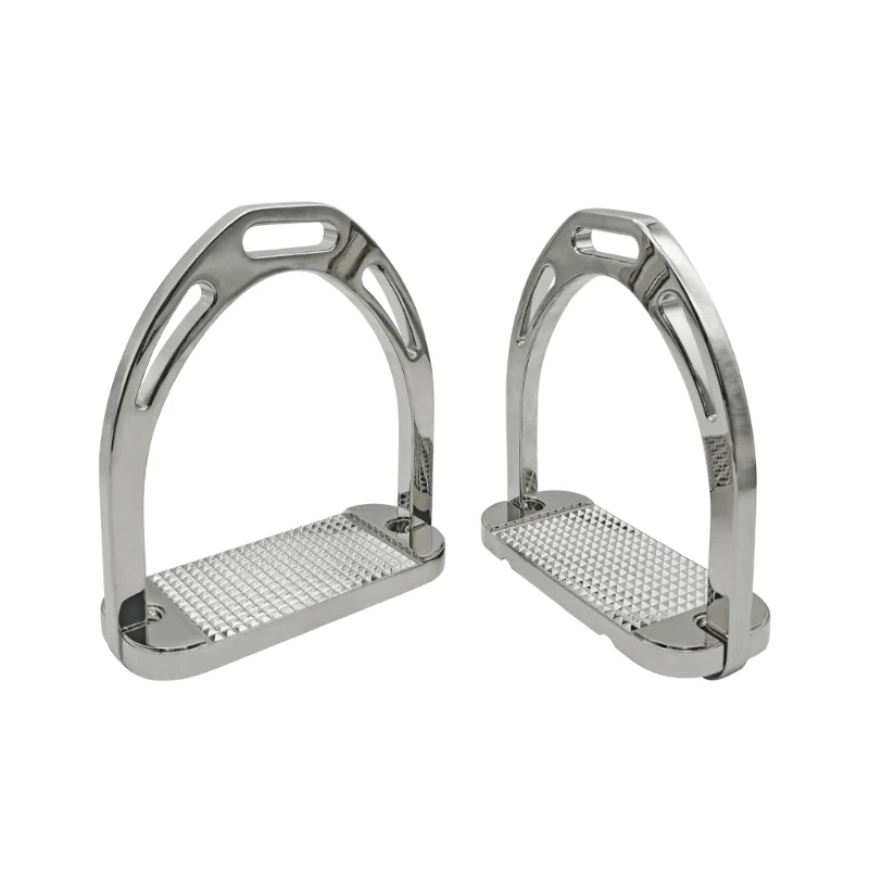 JOME Aluminum Horse Stirrups with Wide Platform for Daily Horse Use