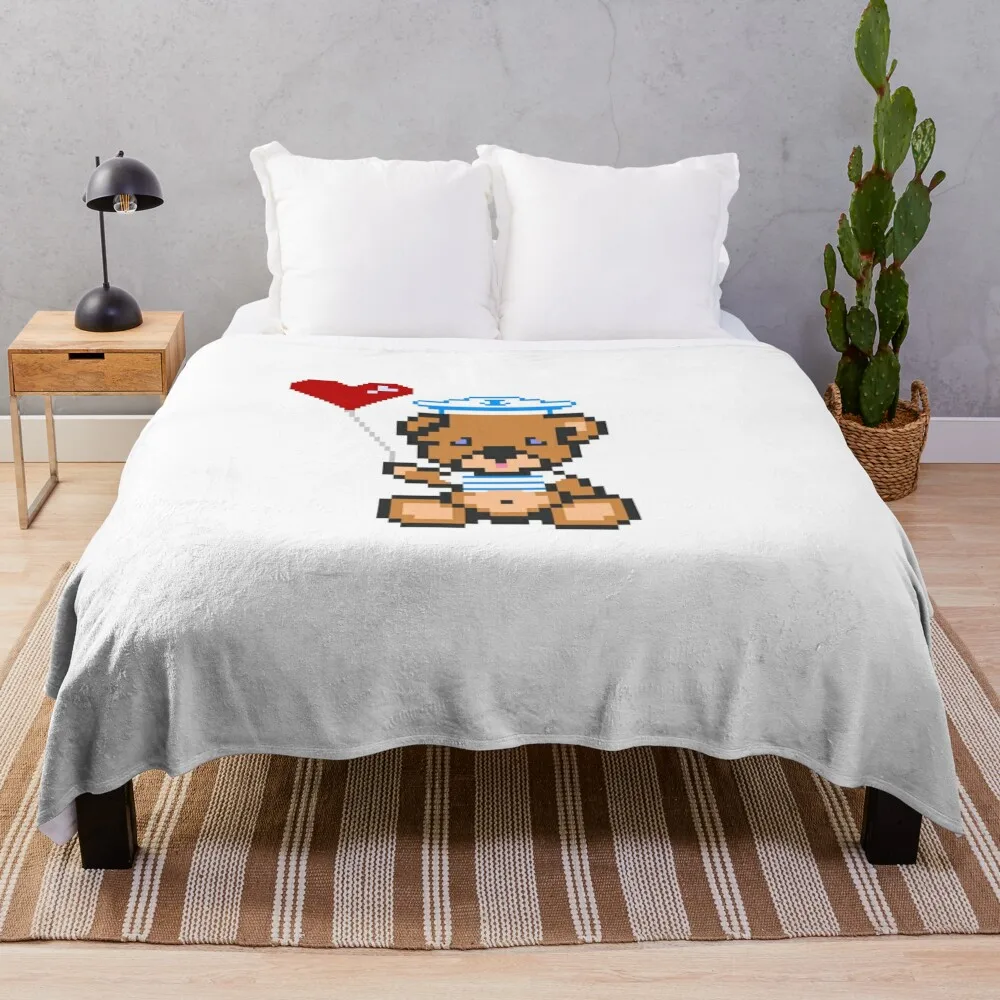 Copie de Pixel Bear Geek Throw Blanket Travel For Decorative Sofa Personalized Gift Blankets