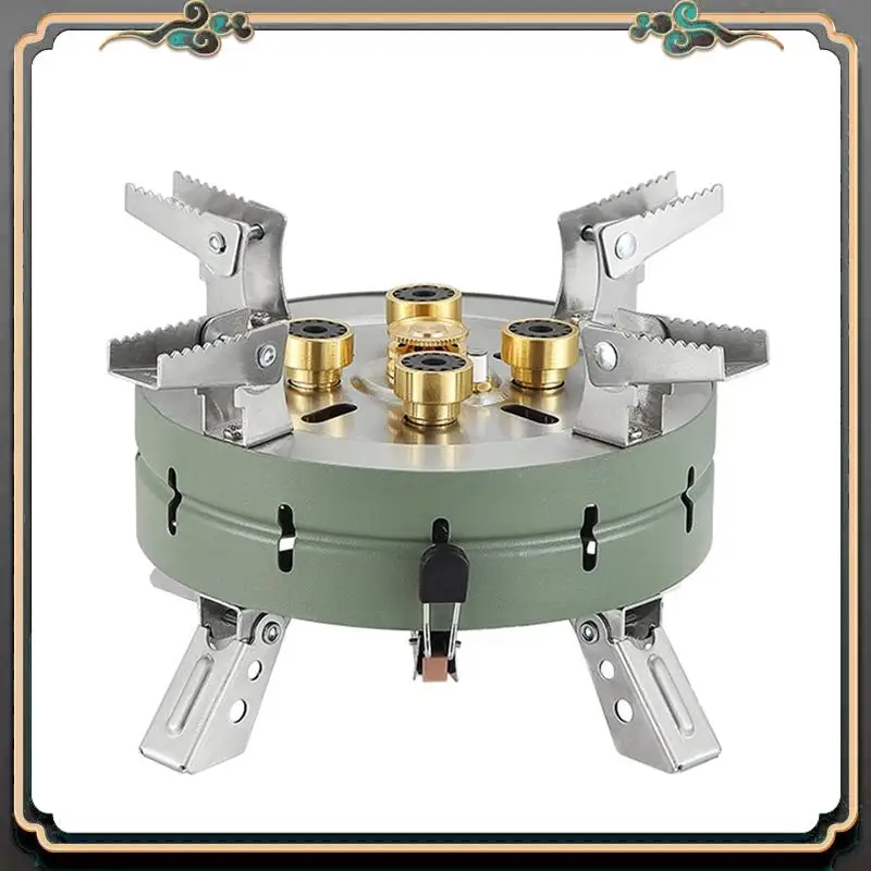 

Premium Outdoor Electronic Ignition Stoves Portable Foldable Adjustable Firepower Furnace Gasstove Camping Hiking Black