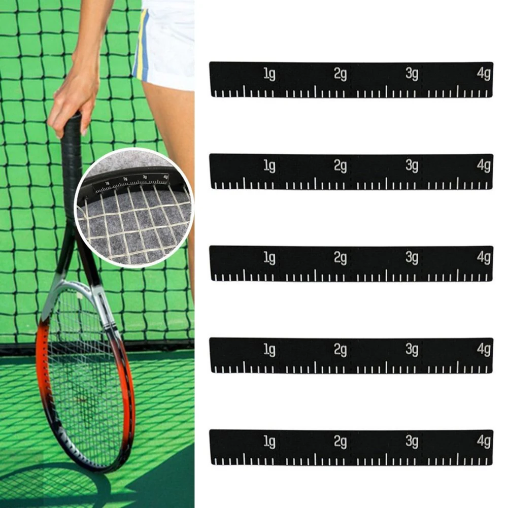 4 Pcs Adjust Tennis Racket Weight Balance Strips Tennis Tape Racquet Head Silicone Tapes Sports Supplies For Tennis Paddles