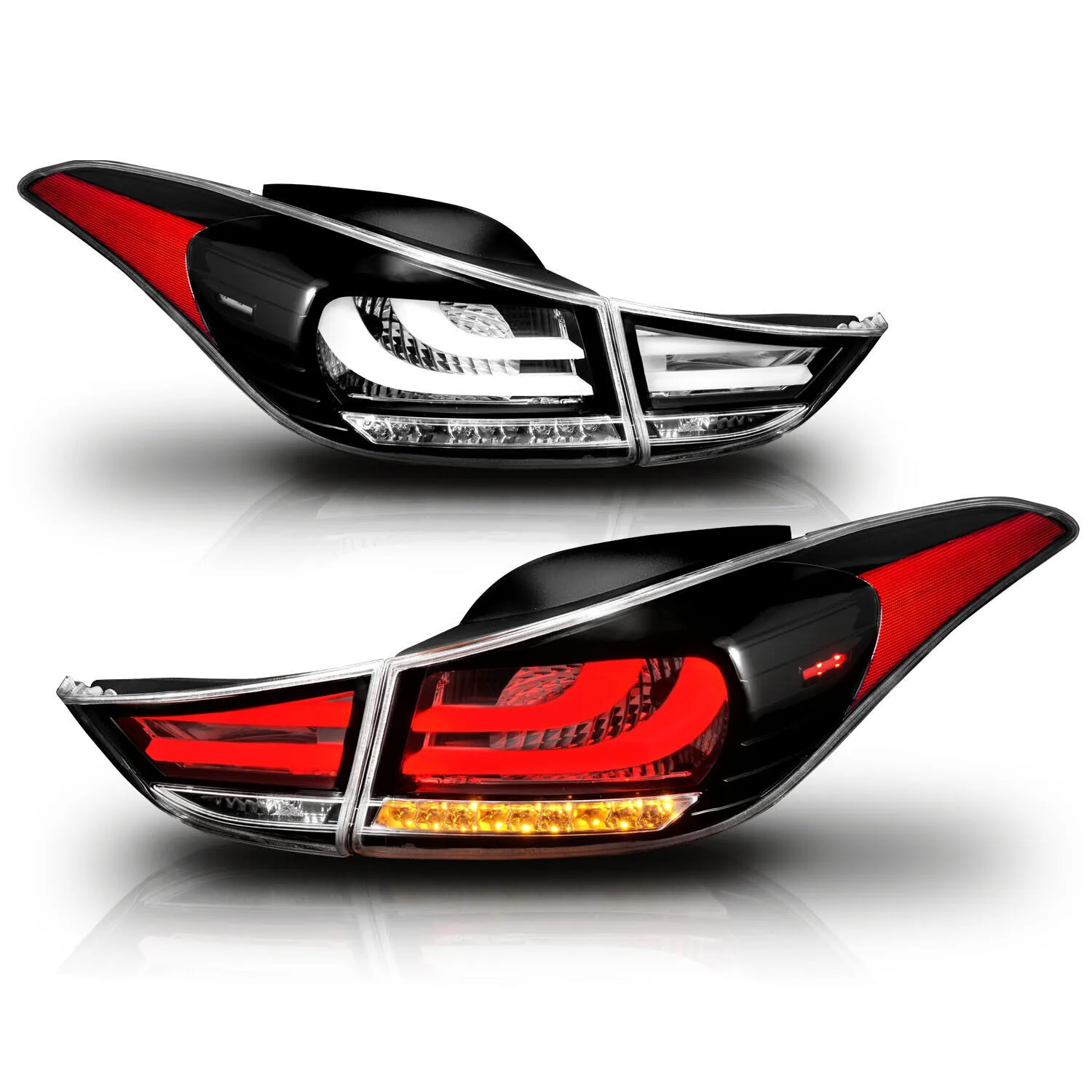Sequential Signal Taillamps Halogen LED Taillights Assembly for Elantra Sonata Accent Santa Fe Tucson Kona Genesis Coupe