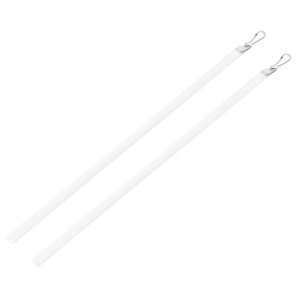2Pcs Transparent Curtain Accessories Acrylic Drapery Pull Rod Sturdy Blind Wand Hook Vertical Blind Replacement Parts