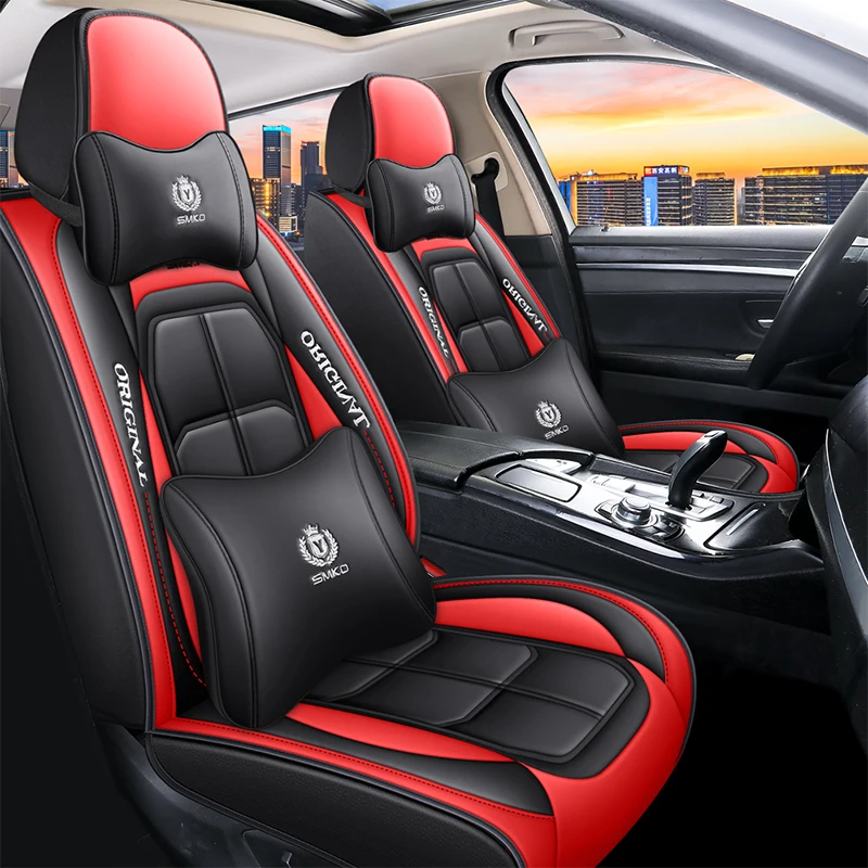 Universal Pu Leather Car Seat Cover for Omoda C5 Etios Haval F7 F7X Onix Golf 7 Outlander 3 Auto Accessories Interior Details