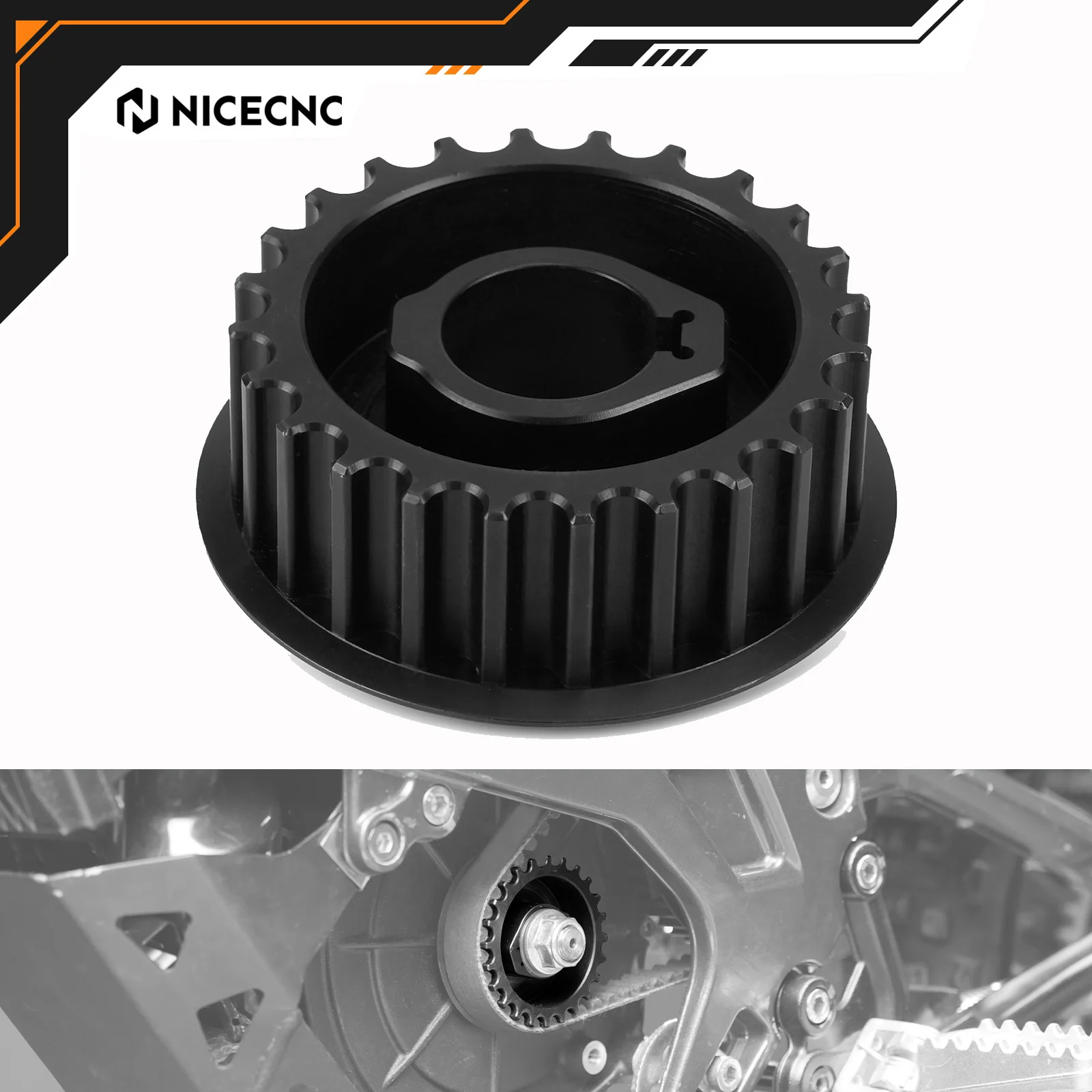 

Для электромотоциклов Sur-Ron Light Bee X/S, Segway X160, Segway X260: Приводной шкив NICECNC