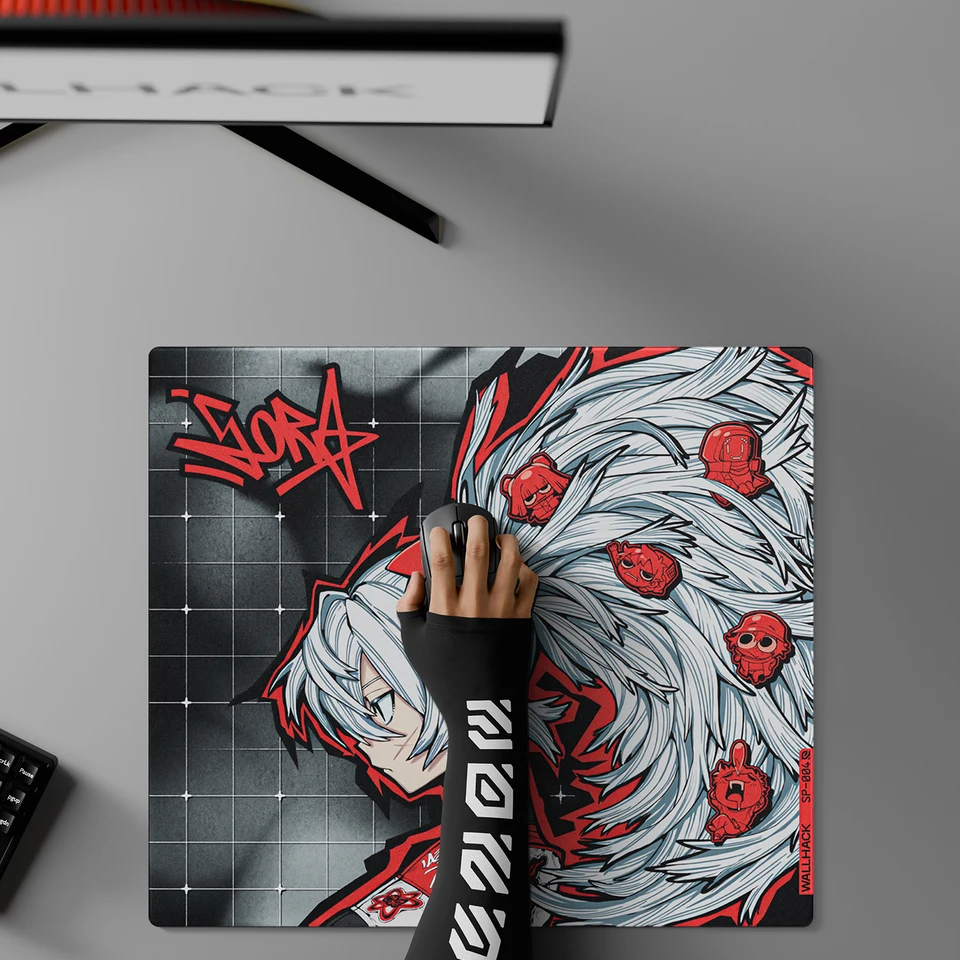 WALLHACK4.0 DRIFT SORA Gaming Glass Mouse Pad Esports Level