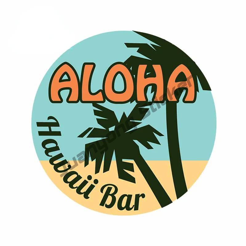 

Hawaii Aloha Car Stickers Bumper Anime Surfboard Decal Windshield Motorcycle Truck Decor Waterproof Decal Styling PVC13x13cm