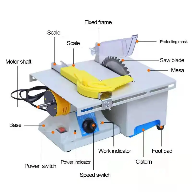 Electric Jewelry Grinding Machine Jewelry Rock Gem Polishing Tool 350W Multifunctional Small Desktop Jade Cutting Machine 220V