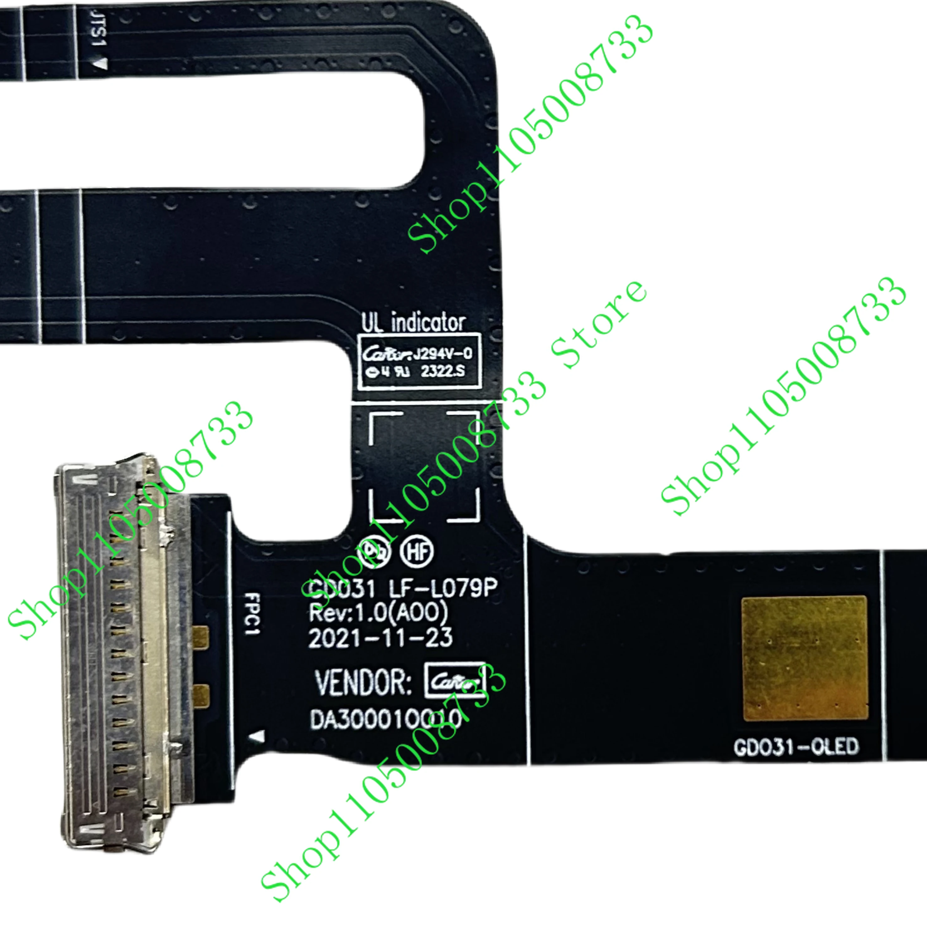 

Гибкий видеокабель со светодиодной подсветкой DB LCD для ноутбука DELL XPS 13 Plus 9320 (2022) OLED GDO31 LF-L079P DA300010010 0T6VDG