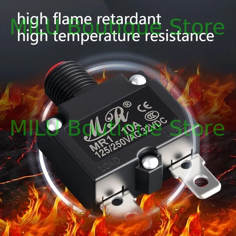 Circuit Breaker Overload Protector Switch Fuse 3A 4A 5A 6A 8A 10A 15A 20A 30A Thermal switch overload protector push button