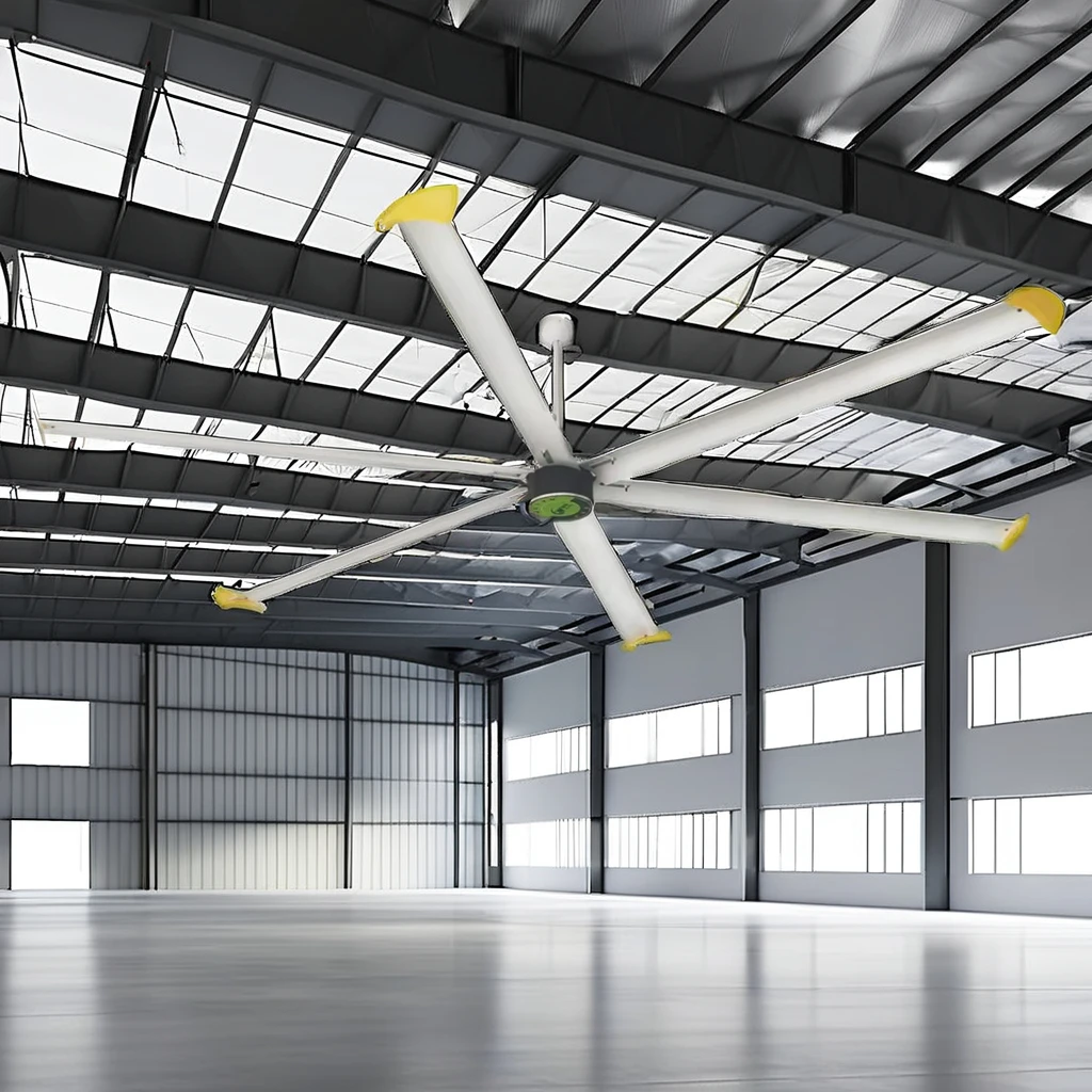 2.48m/8ft  HVLS industrial ceiling fan with PMSM motor big fan for railway station