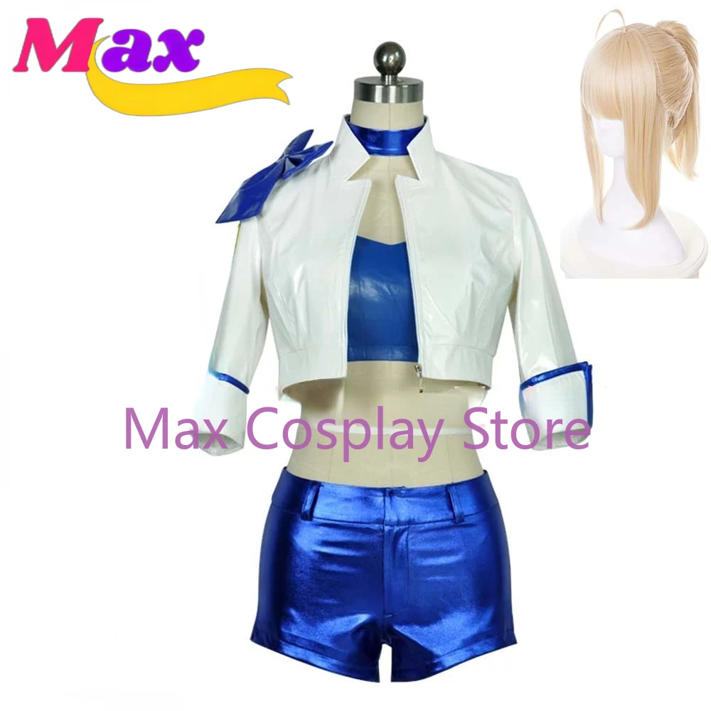 

Max Saber FGO Go TYPE-MOON RACING Ver Cosplay costume Carnaval Halloween Christmas party Costume Anime Clothes