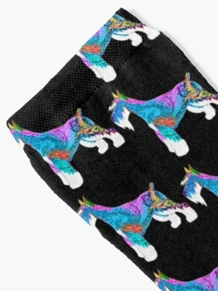 Neon Paisley Schnauzer Socks set Soccer anti slip football new year Men's Socks Luxury Women's