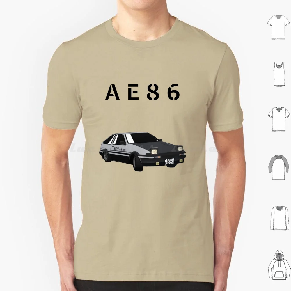 

Футболка Ae86 ( Initial D), большой размер, 100% хлопок, Jdm, Япония, Initial D Ae86 Car