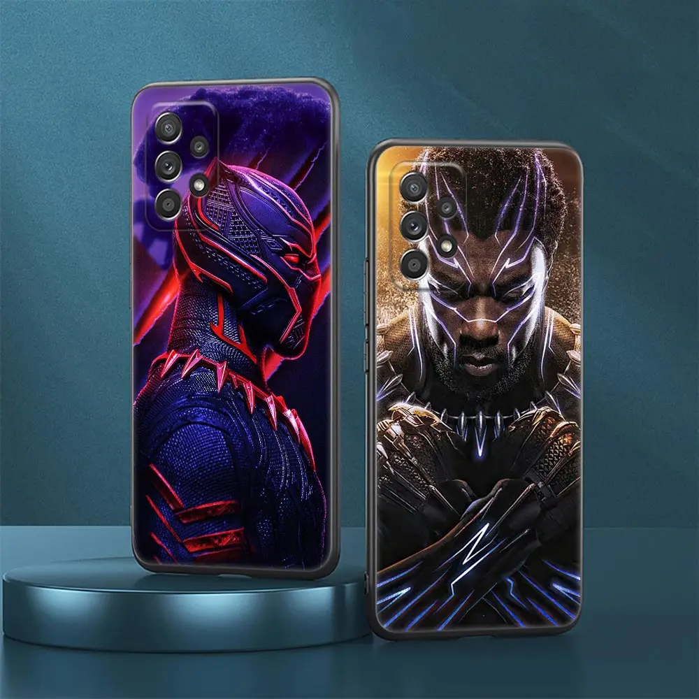 Marvel Studios Black Panther Case For Samsung Galaxy A23 5G Cases A13 4G A24 A23 A12 A14 A21s A22 A02 A03 A04 S Soft Phone Cover