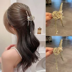 The New Net red refined sea star shells tassel Grab clip Shark Clip Hair Claw Clips For Women Headwear ClawClip hair accessories